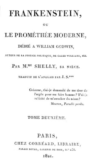 [Gutenberg 62405] • Frankenstein, ou le Prométhée moderne Volume 2 (of 3)